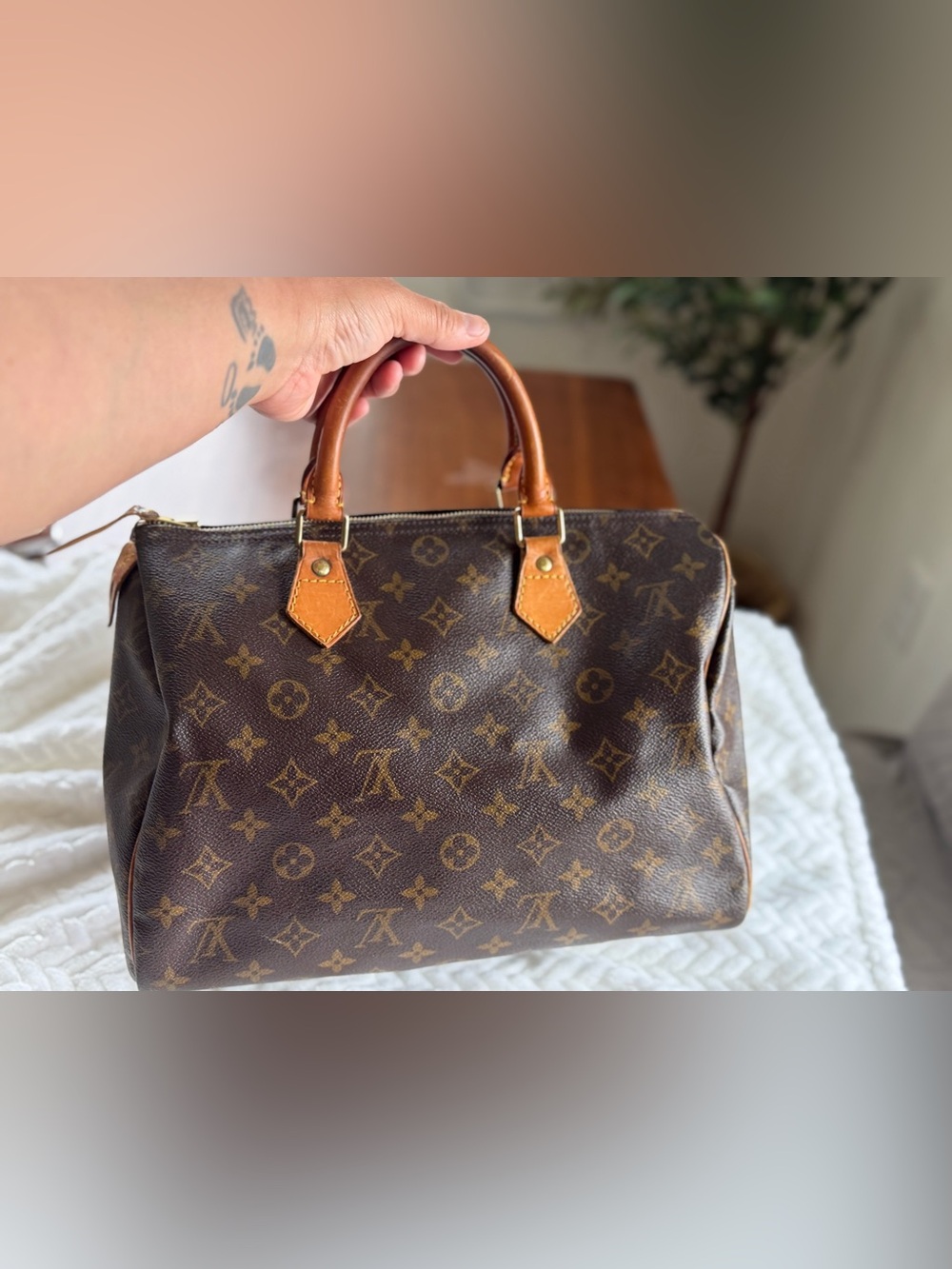 Louis Vuitton Monogram Canvas Duffel Bag in Brown and Tan